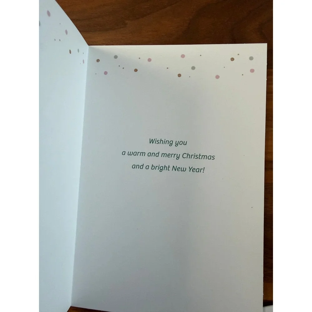 Hallmark Christmas Greeting Cards Set 13ct Mixed Green Gold Glitter Good
